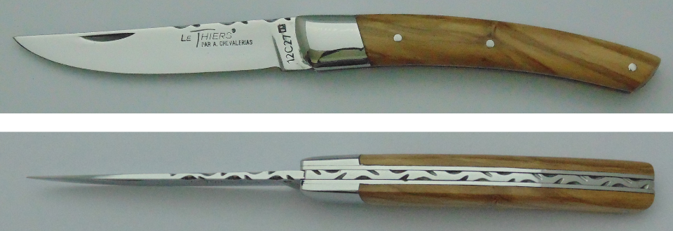 Couteau le Thiers olivier 12cm  21213-11 Coutellerie Chevalerias Thiers