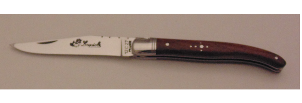 Couteau le Laguiole amourette 11cm 1 mitre inox 11113-13 Coutellerie Chevalerias Thiers