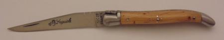 Couteau le Laguiole genévrier 10cm 2 mitres inox 11014-17 Coutellerie Chevalerias Thiers