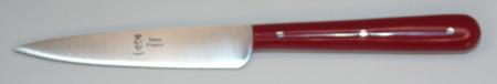 Couteau office 10cm 60 micarta rouge 91005-15 R Coutellerie Chevalerias Thiers