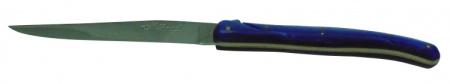 Couteau le Laguiole table plein manche premier prix bleu 18010-53 Coutellerie Chevalerias Thiers