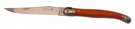 Couteau le Laguiole table mitres creuses orange 18914-66 Coutellerie Chevalerias Thiers
