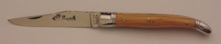 Couteau le Laguiole genévrier 12cm 2 mitres inox 11214-17 Coutellerie Chevalerias Thiers