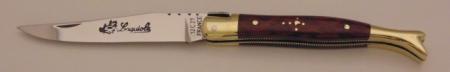 Couteau le Laguiole amourette 10cm bottine laiton 11015-13 Coutellerie Chevalerias Thiers