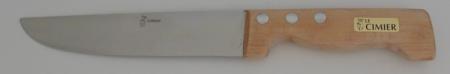 Couteau Boucher 8 pouces carbone hêtre 94008-22 Coutellerie Chevalerias Thiers