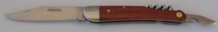 Couteau le Massu 3 pièces lame carbone bubinga  31739-23 Coutellerie Chevalerias Thiers